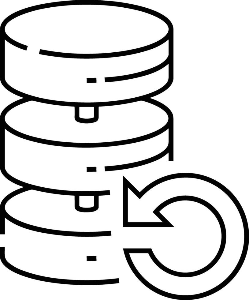 Storage data icon symbol image for database illustration vector