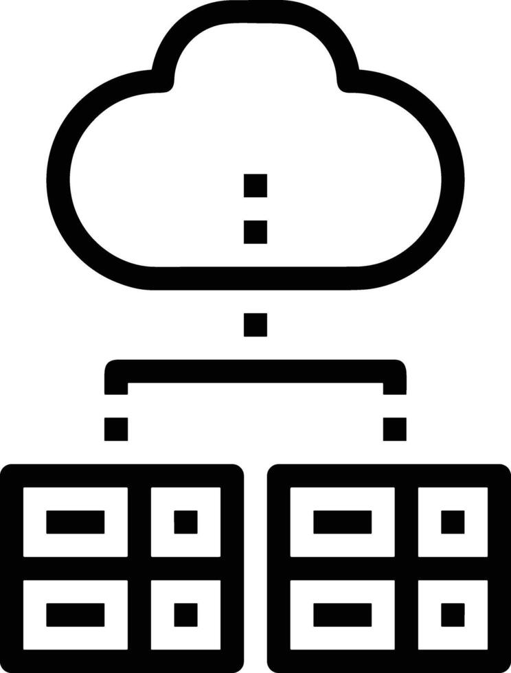Storage data icon symbol image for database illustration vector