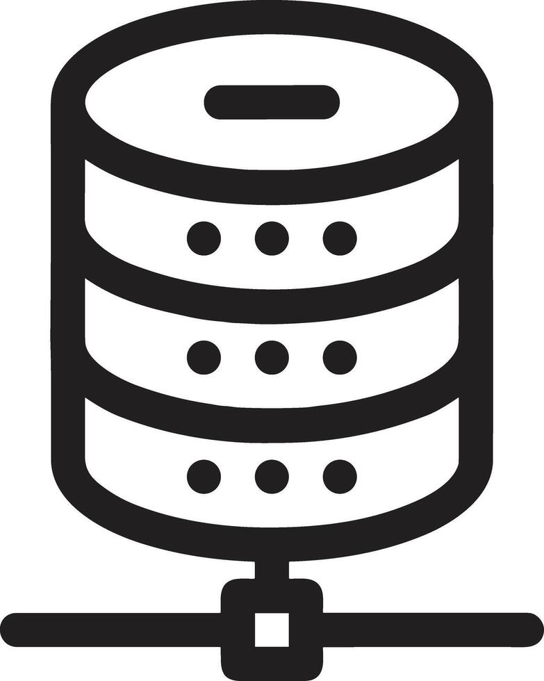 Storage data icon symbol image for database illustration vector
