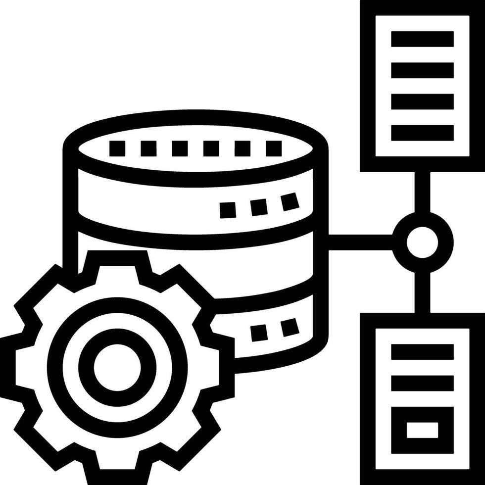 Storage data icon symbol image for database illustration vector