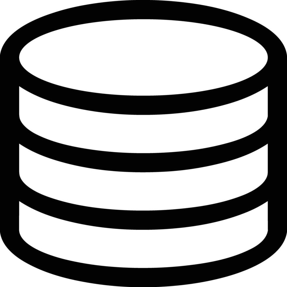 Storage data icon symbol image for database illustration vector
