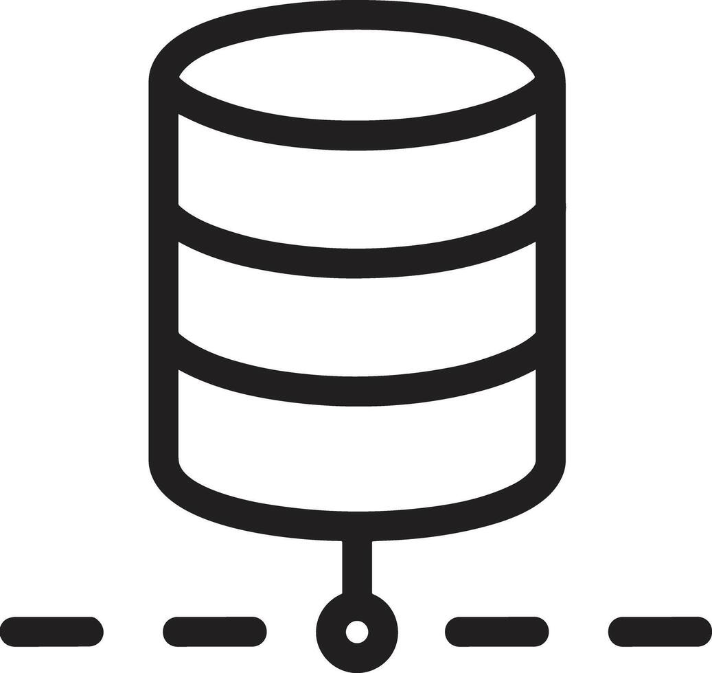 Storage data icon symbol image for database illustration vector