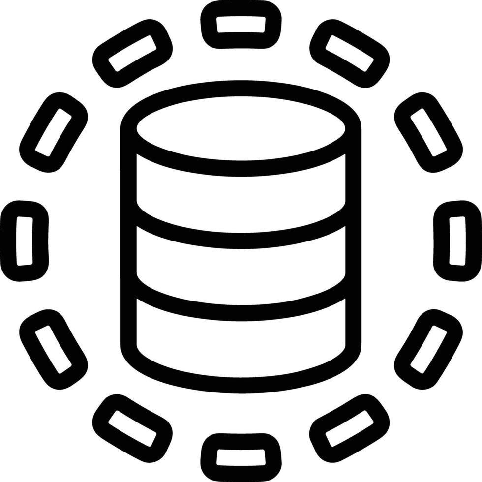 Storage data icon symbol image for database illustration vector