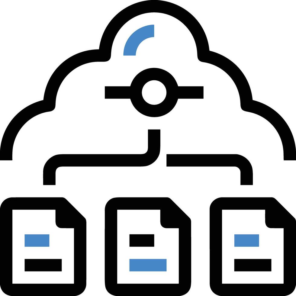 Storage data icon symbol image for database illustration vector