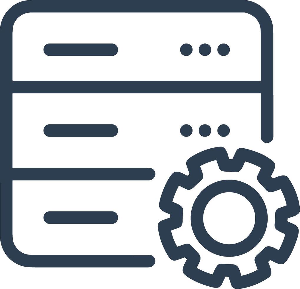 Storage data icon symbol image for database illustration vector