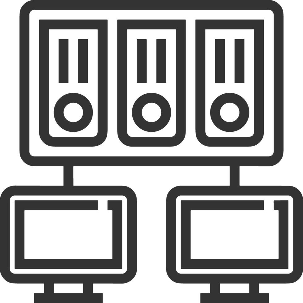 Storage data icon symbol image for database illustration vector