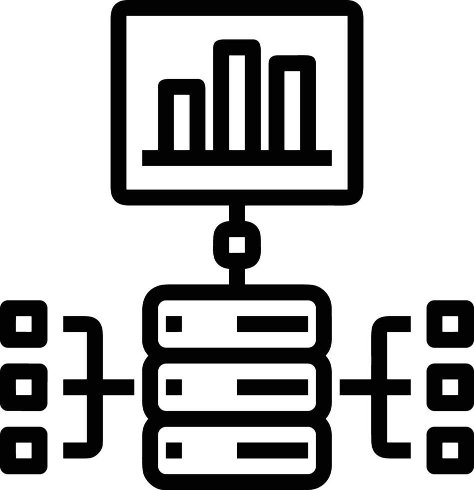 Storage data icon symbol image for database illustration vector