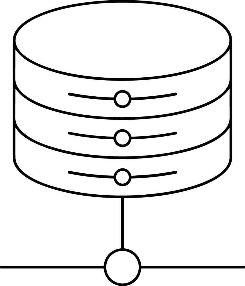 Storage data icon symbol image for database illustration vector