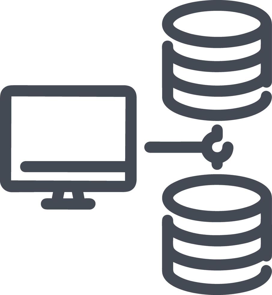 Storage data icon symbol image for database illustration vector