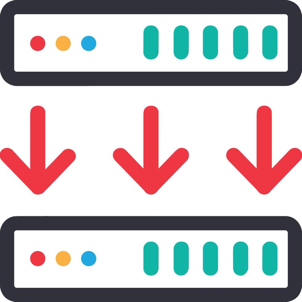 Storage data icon symbol image for database illustration vector