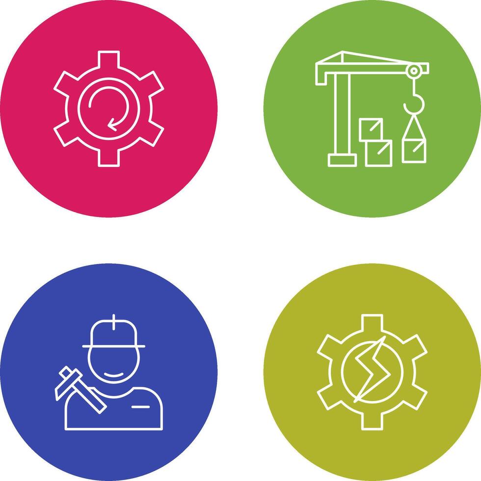 Upgrade and Robotic Arm Icon vector