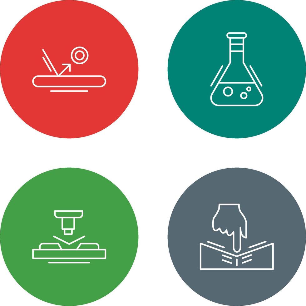 Bounce and Flask Icon vector