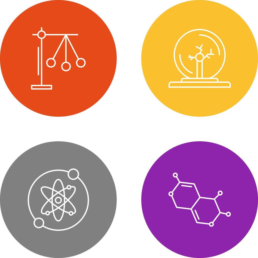 Pendulum and Plasma Ball Icon vector