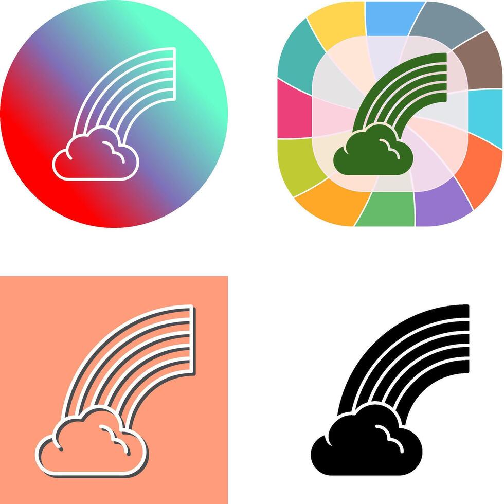 Rainbow Icon Design vector