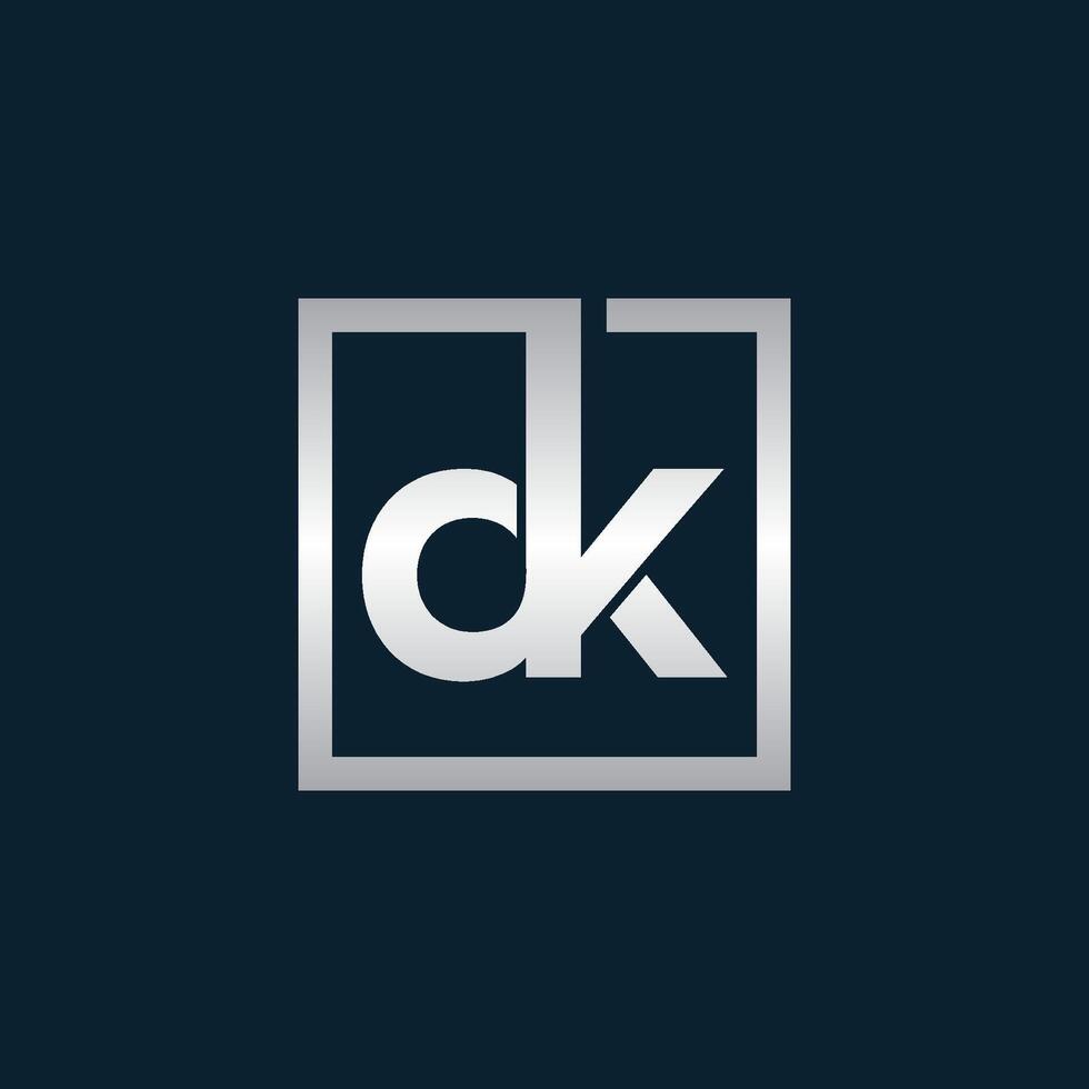 DK logo. Company logo. Monogram design. Letters D and K. vector