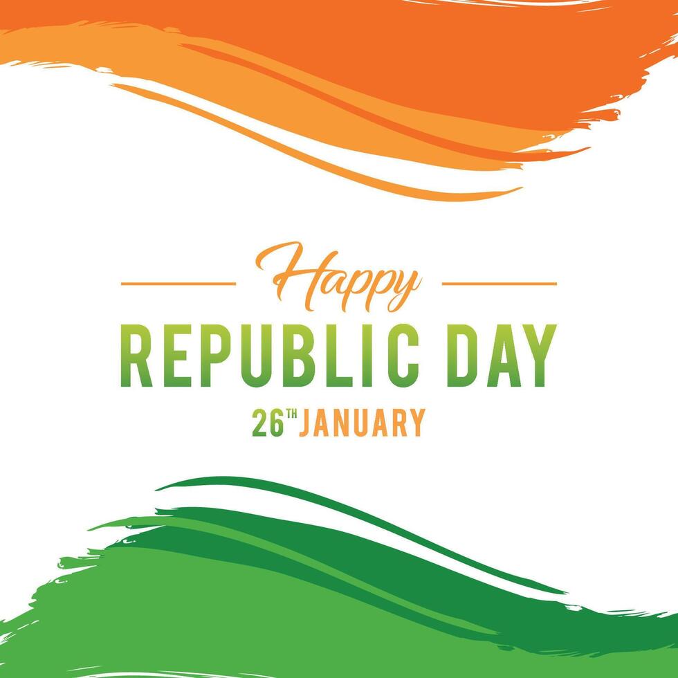 Illustration of Happy Indian Republic day celebration poster or banner background. Illustration vector