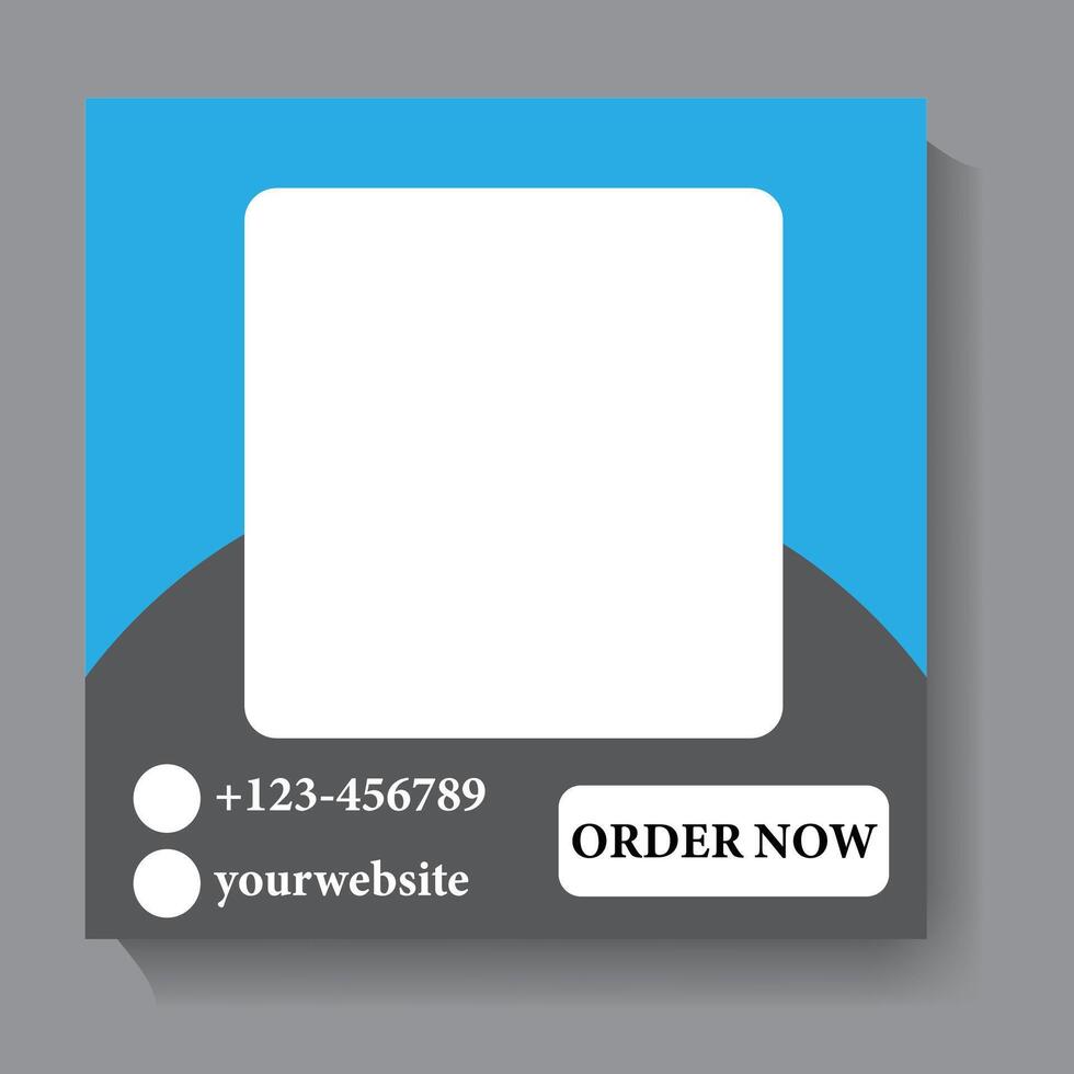 Social media Post Template vector