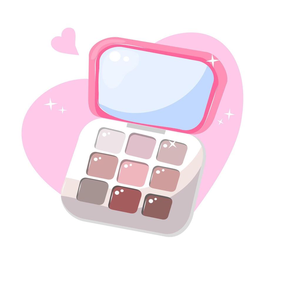 Eye shadow make up vector