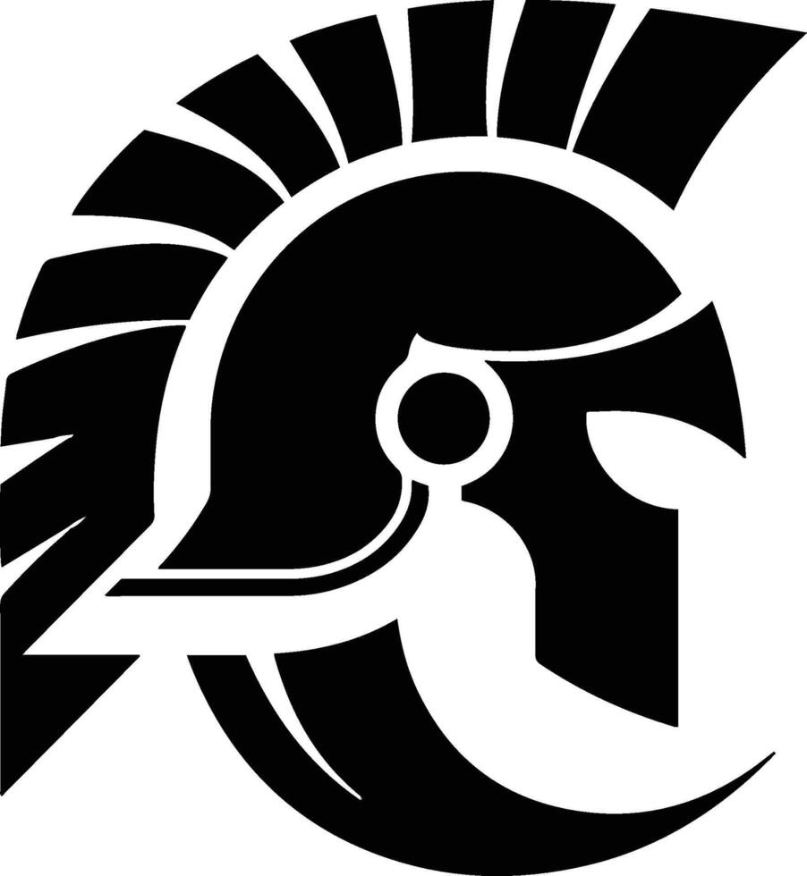 Spartan vintage logo vector