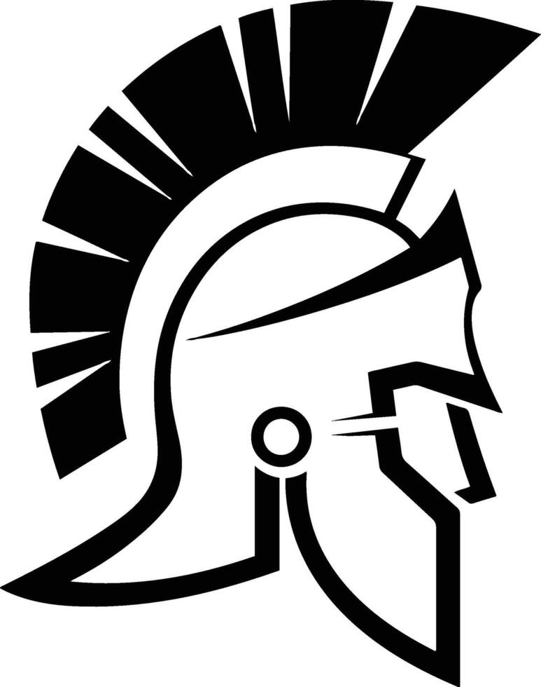 Spartan vintage logo vector
