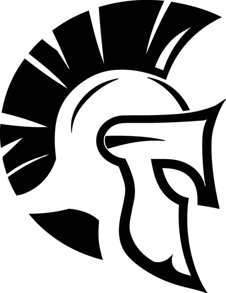 Spartan vintage logo vector