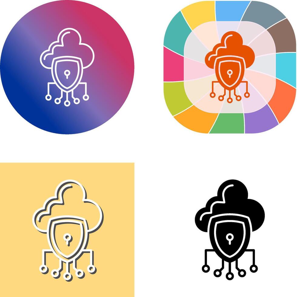 Data Protection Icon Design vector