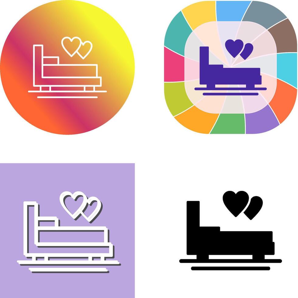 Honeymoon Icon Design vector