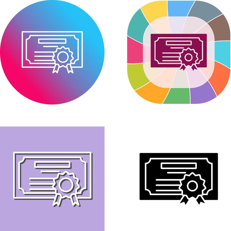Diploma Icon Design vector