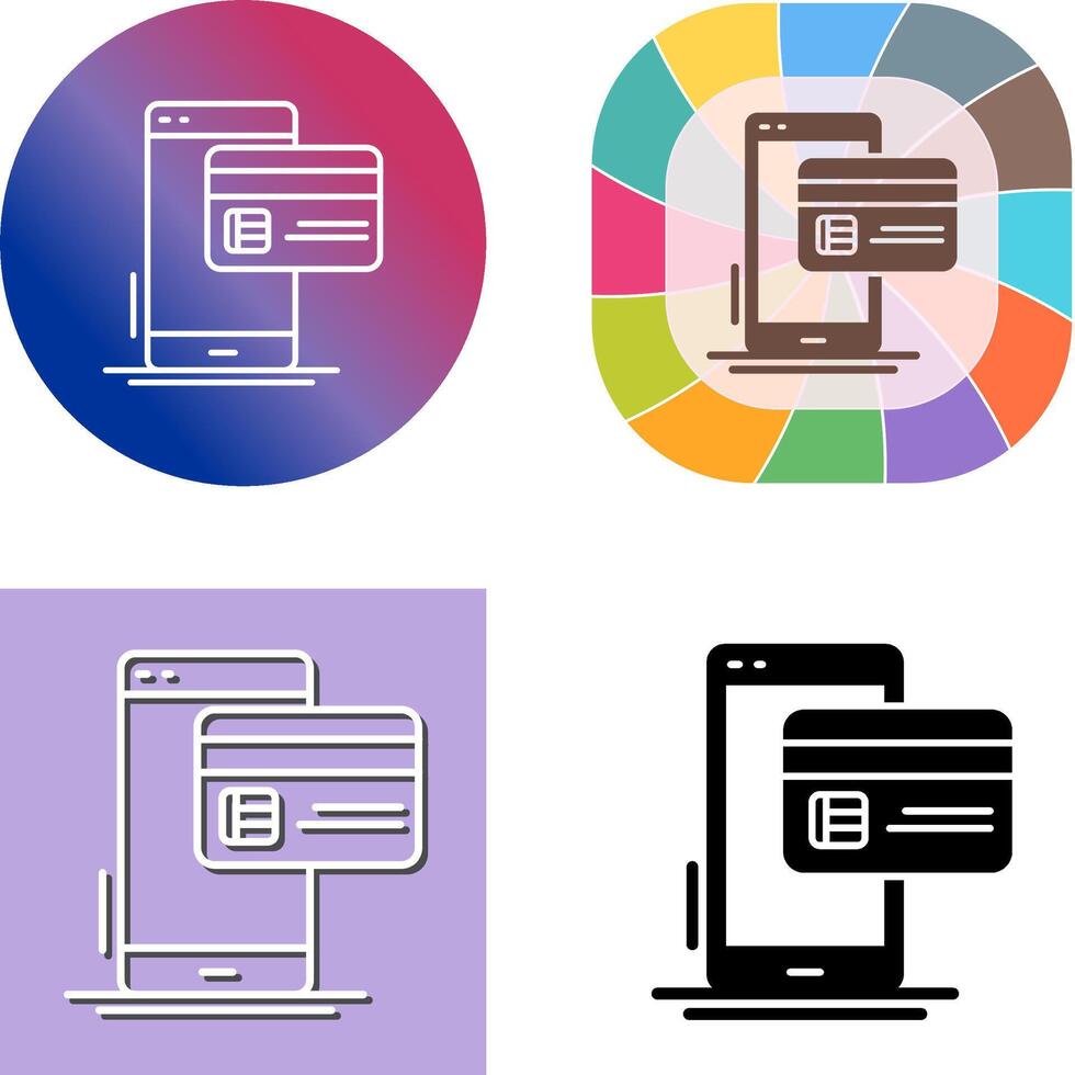 Cashless Payment Icon Design vector