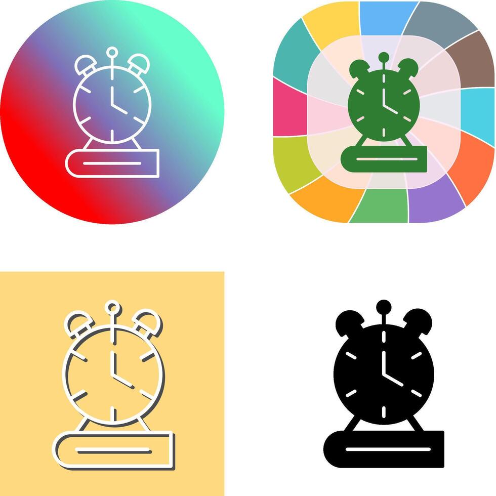 Alarm Clock Icon Design vector