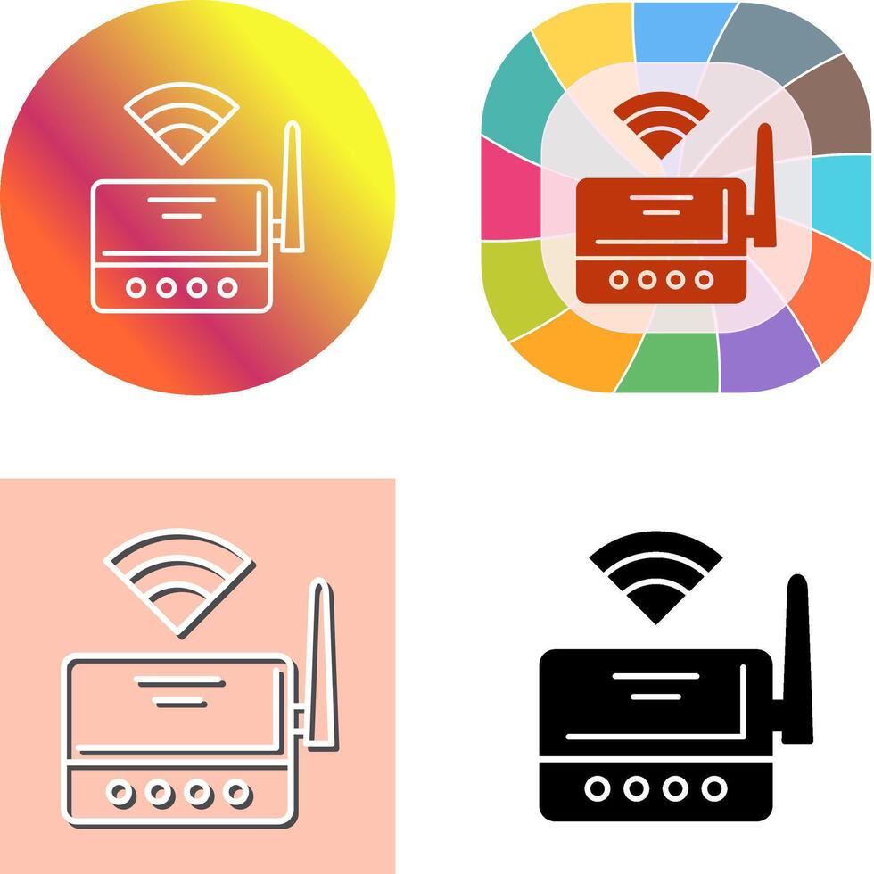 Wifi Router Icon Design vector