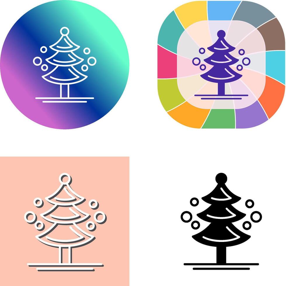 Pine Tree Icon Design vector