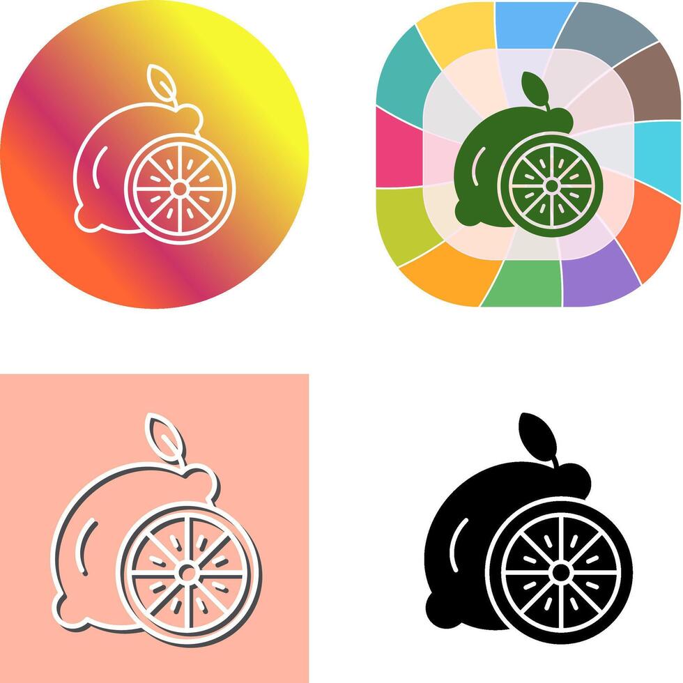 Lemon Icon Design vector