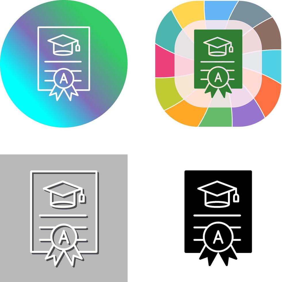 Report Card Icon Design vector