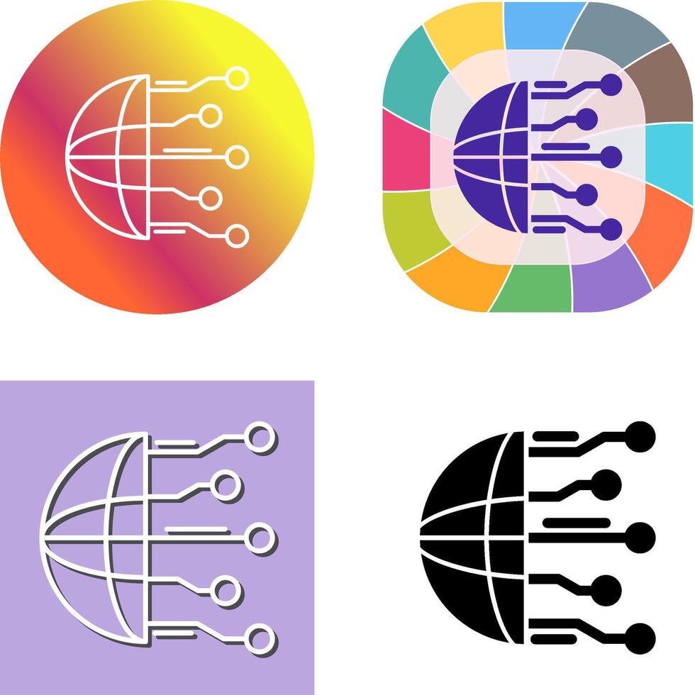 Network Icon Design vector