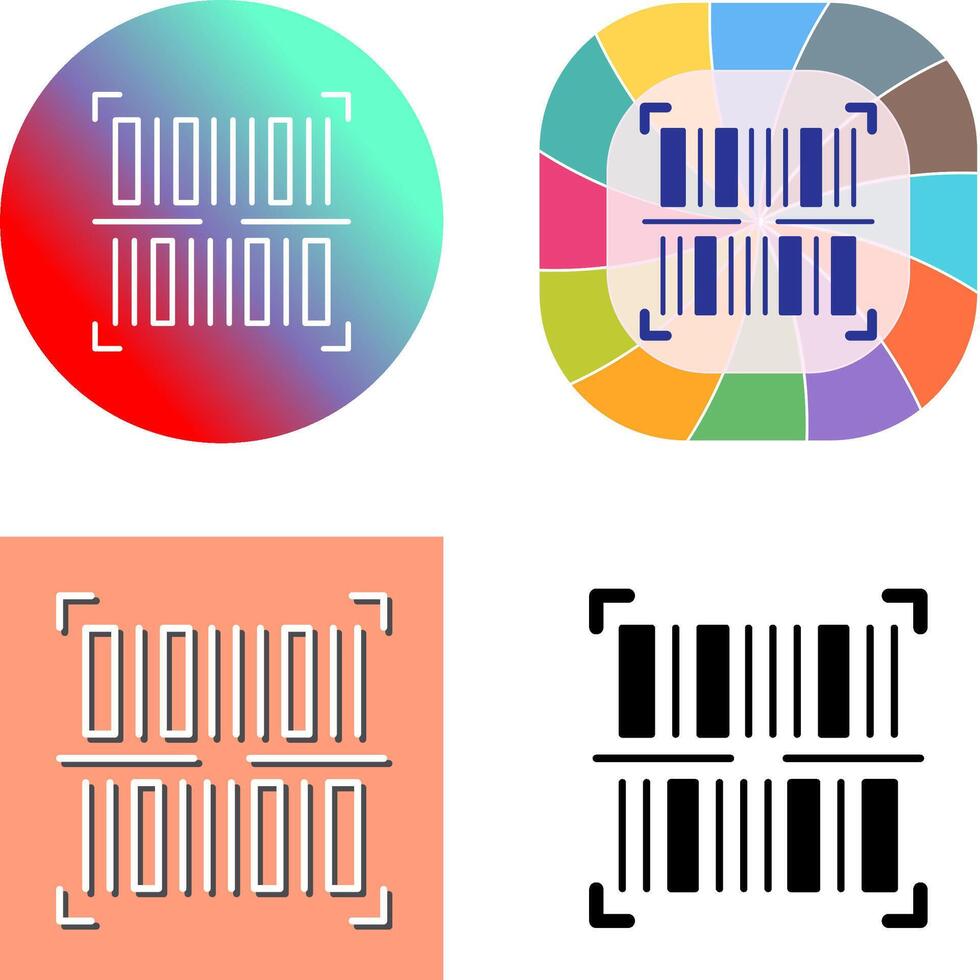 BarCode Icon Design vector