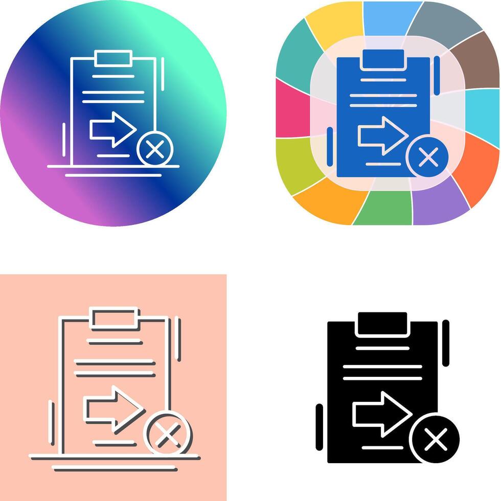 Send Failed Icon Design vector