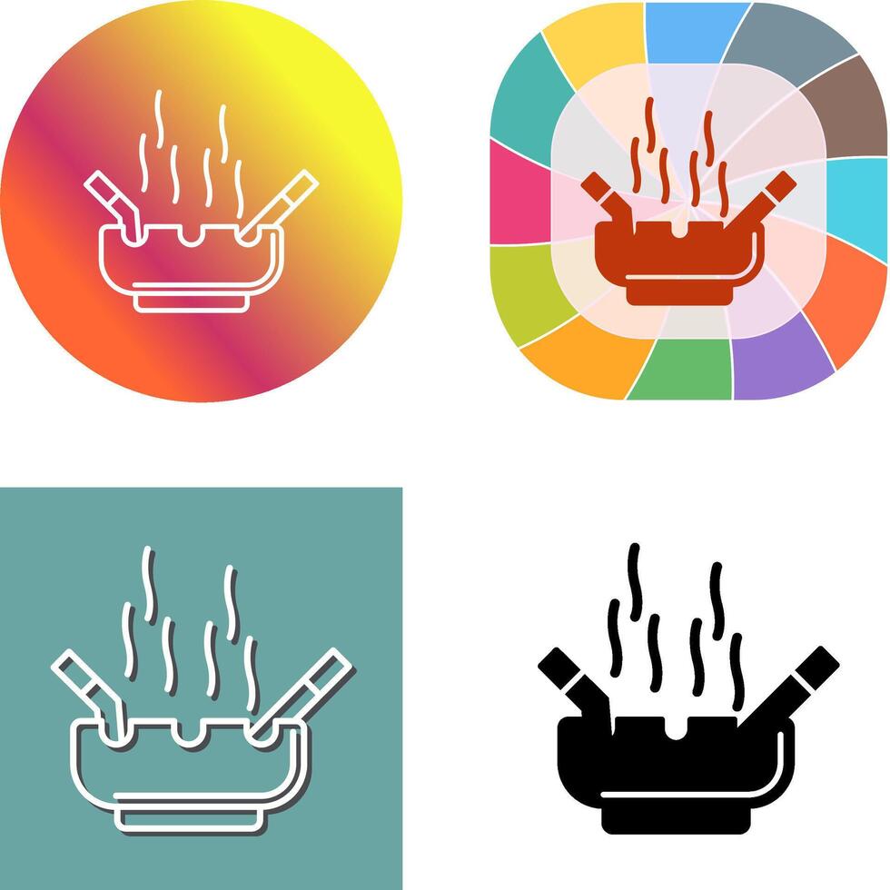 Ashtray Icon Design vector