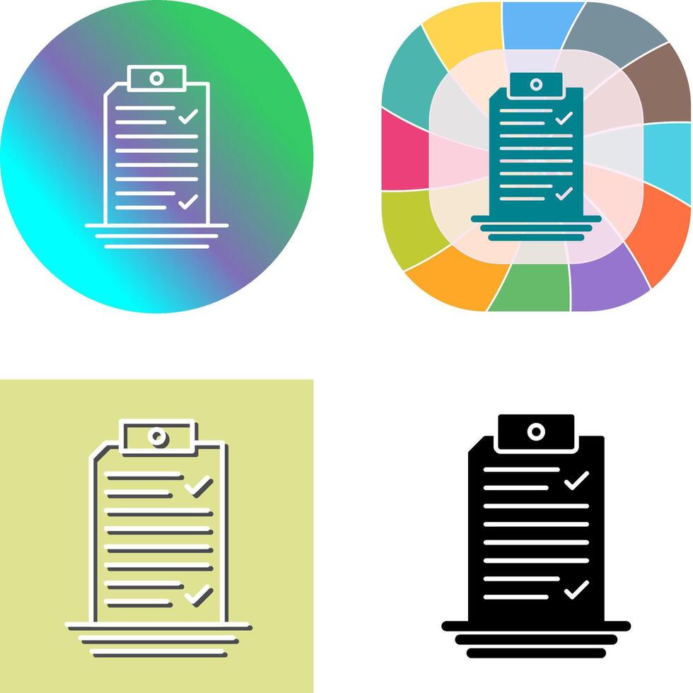 Check List Icon Design vector