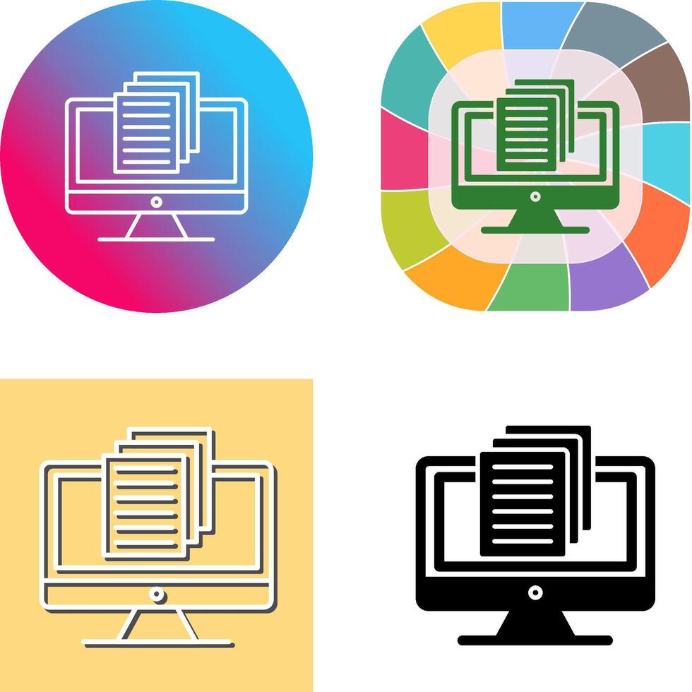 Document Icon Design vector