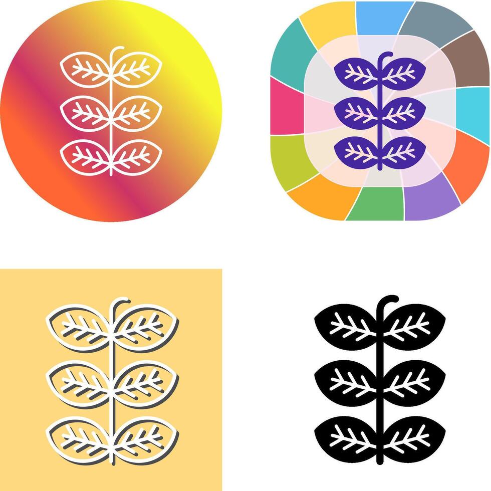 Tobacco Leafs Icon Design vector