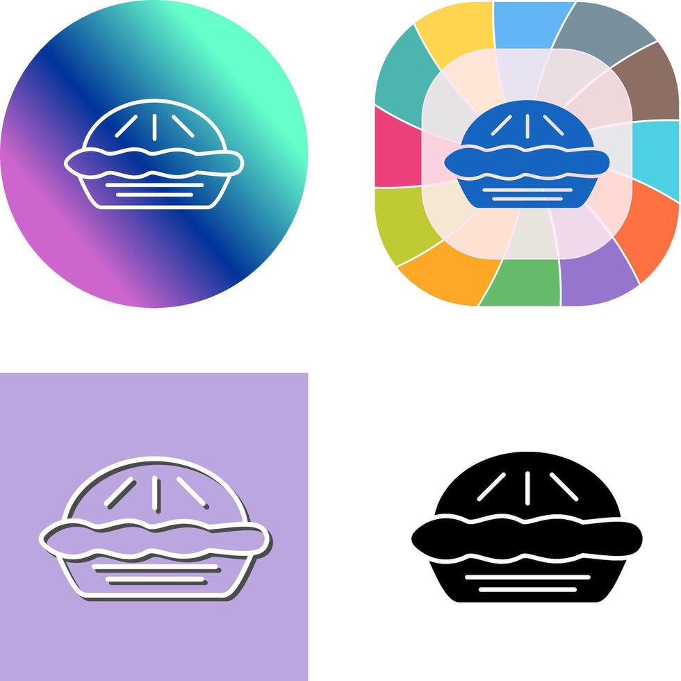 Pie Icon Design vector