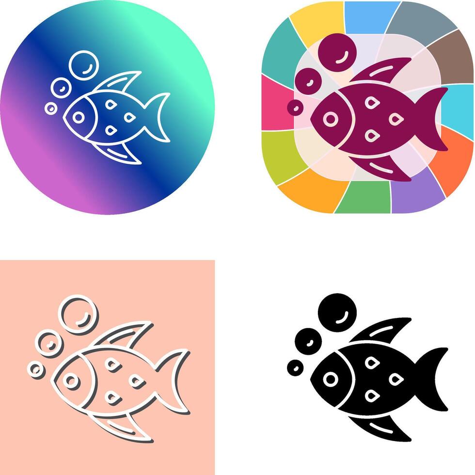 diseño de icono de pescado vector