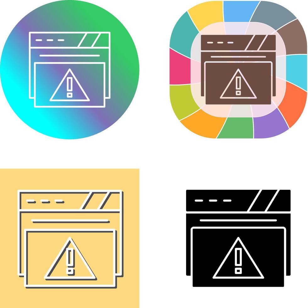 Alert Icon Design vector