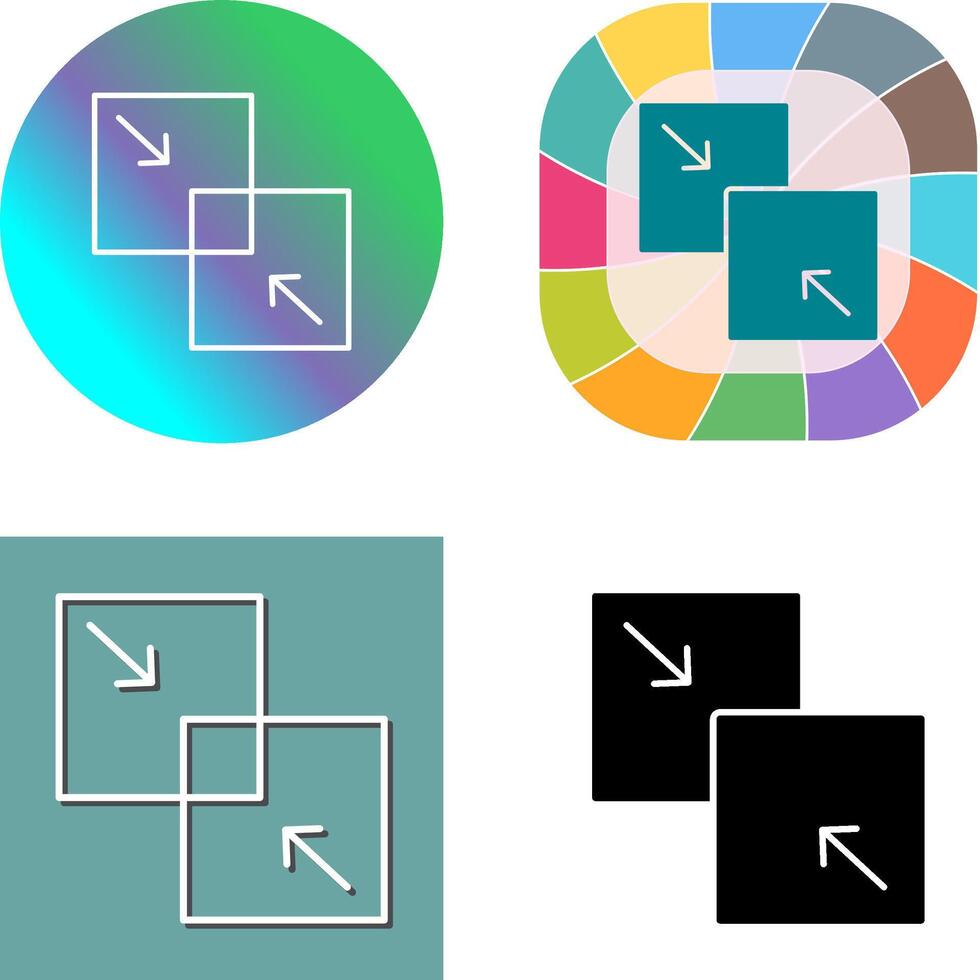 Combine Icon Design vector