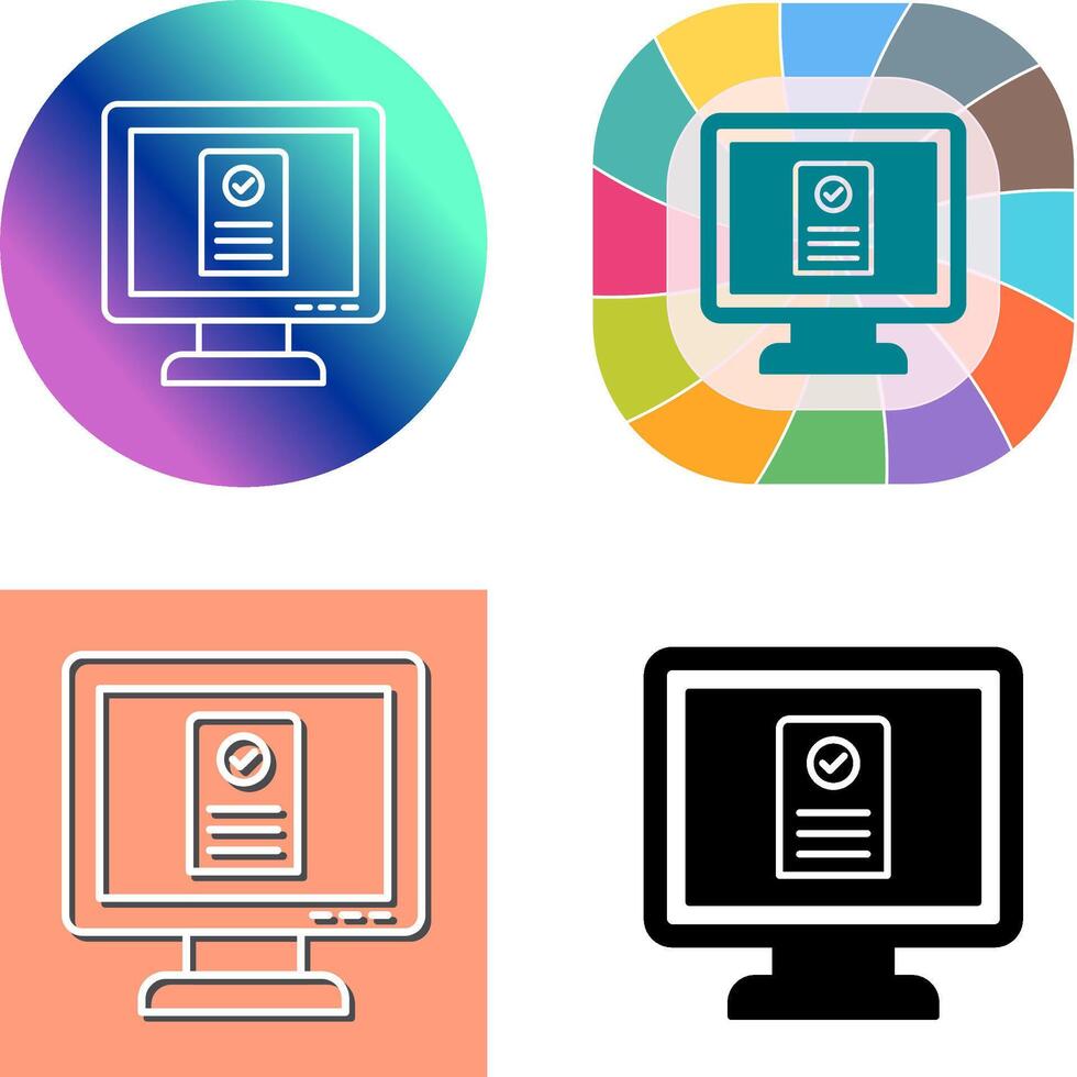 Online appointment Icon Design vector