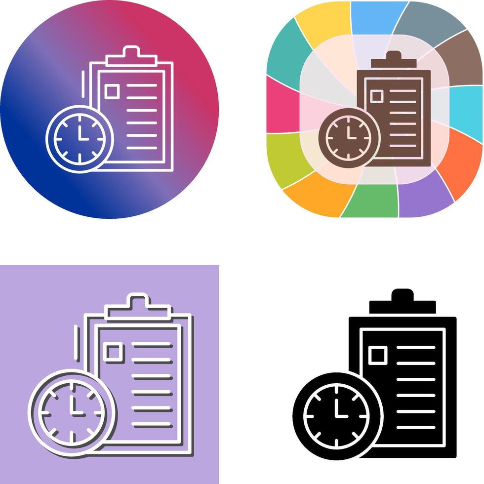 Time Management Icon Design vector