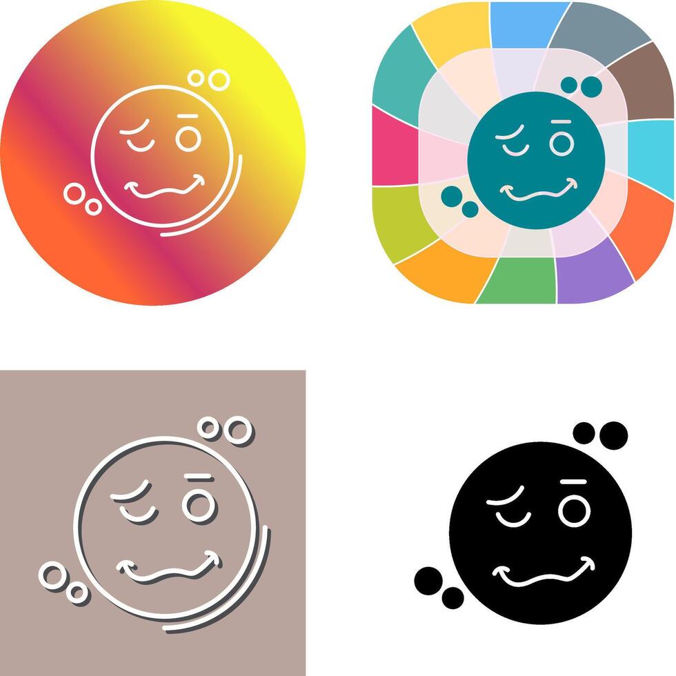 Drunk Icon Design vector