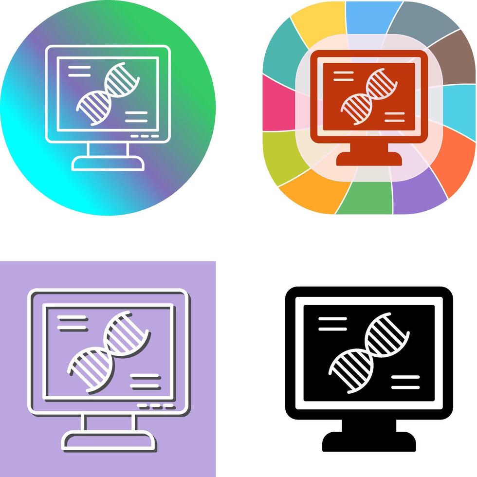 Dna Test Icon Design vector