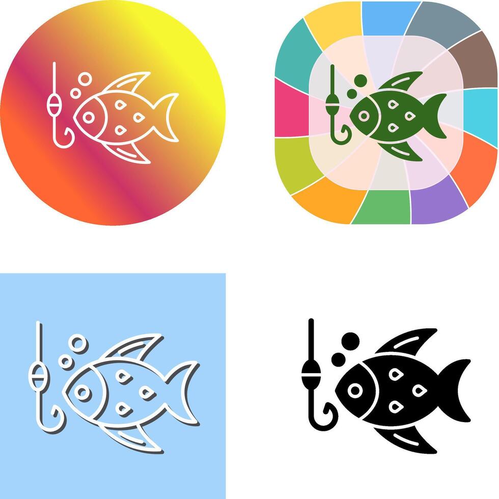 diseño de icono de pesca vector